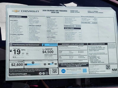 2026 Chevrolet Colorado Trail Boss