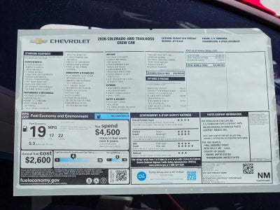 2026 Chevrolet Colorado Trail Boss