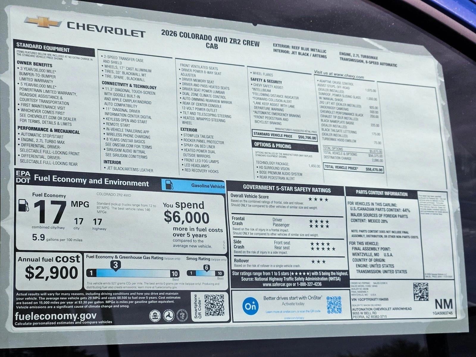 2026 Chevrolet Colorado ZR2