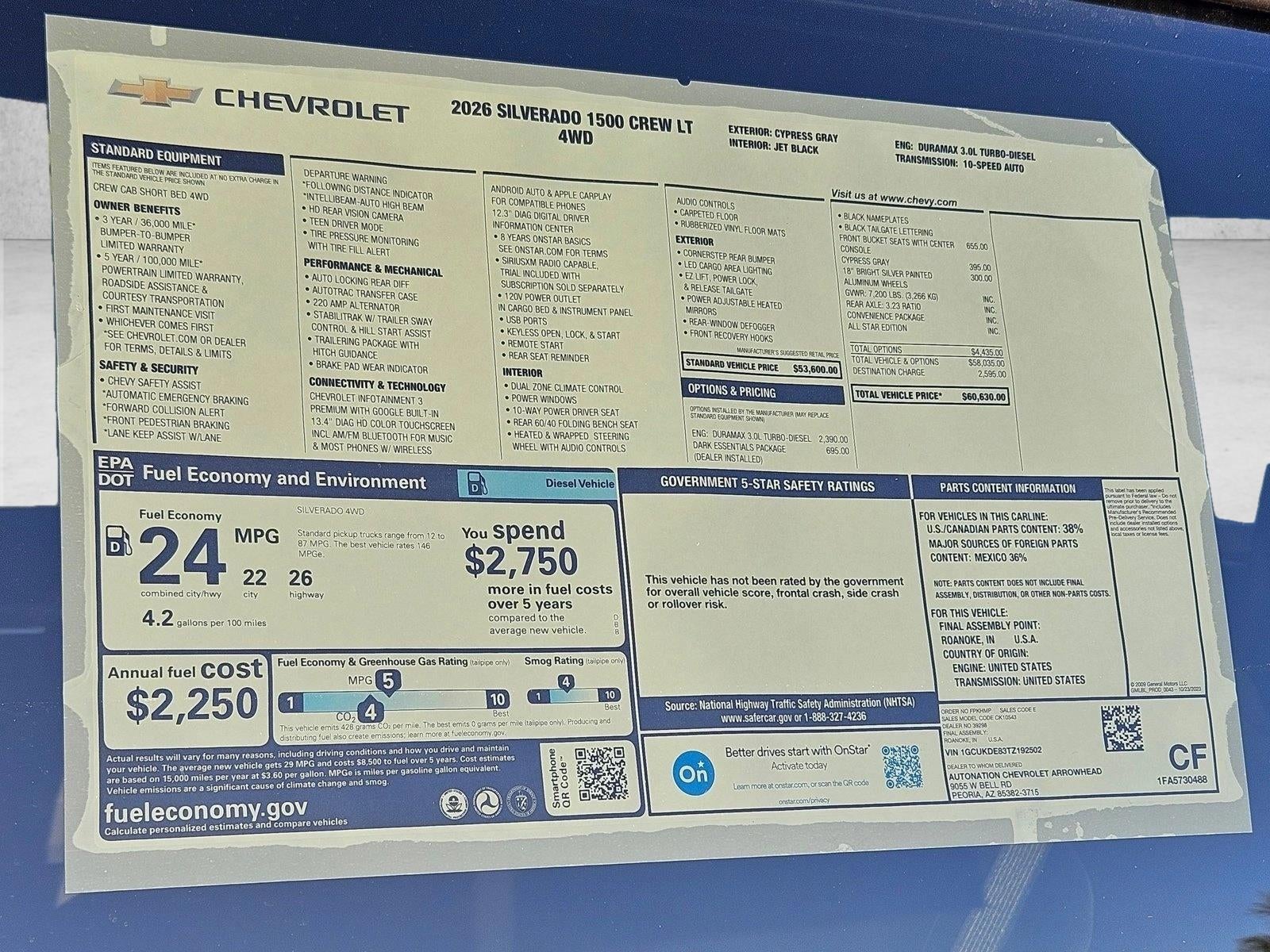 2026 Chevrolet Silverado 1500 LT