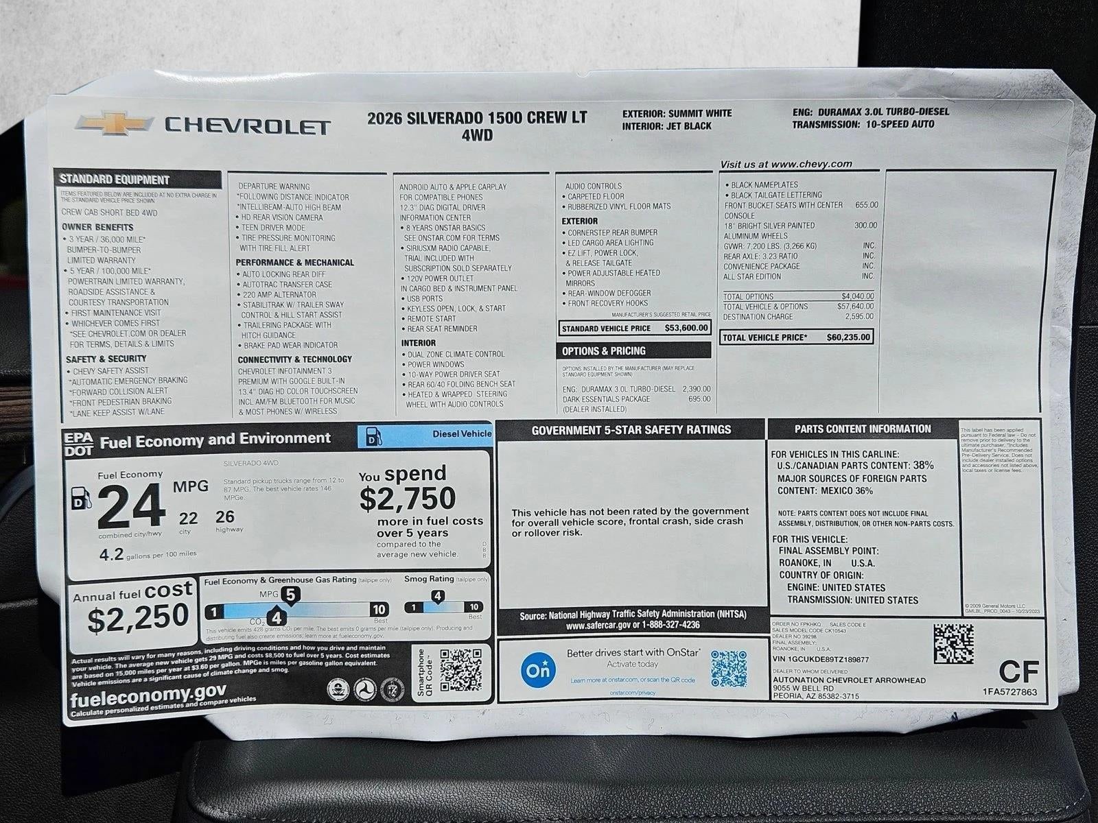 2026 Chevrolet Silverado 1500 LT