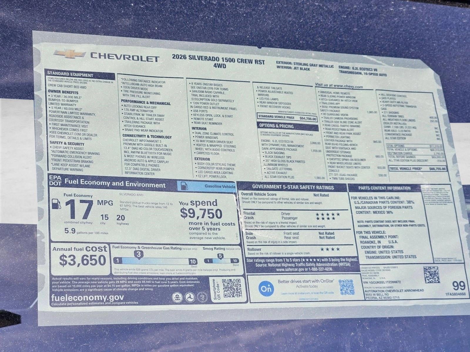 2026 Chevrolet Silverado 1500 RST