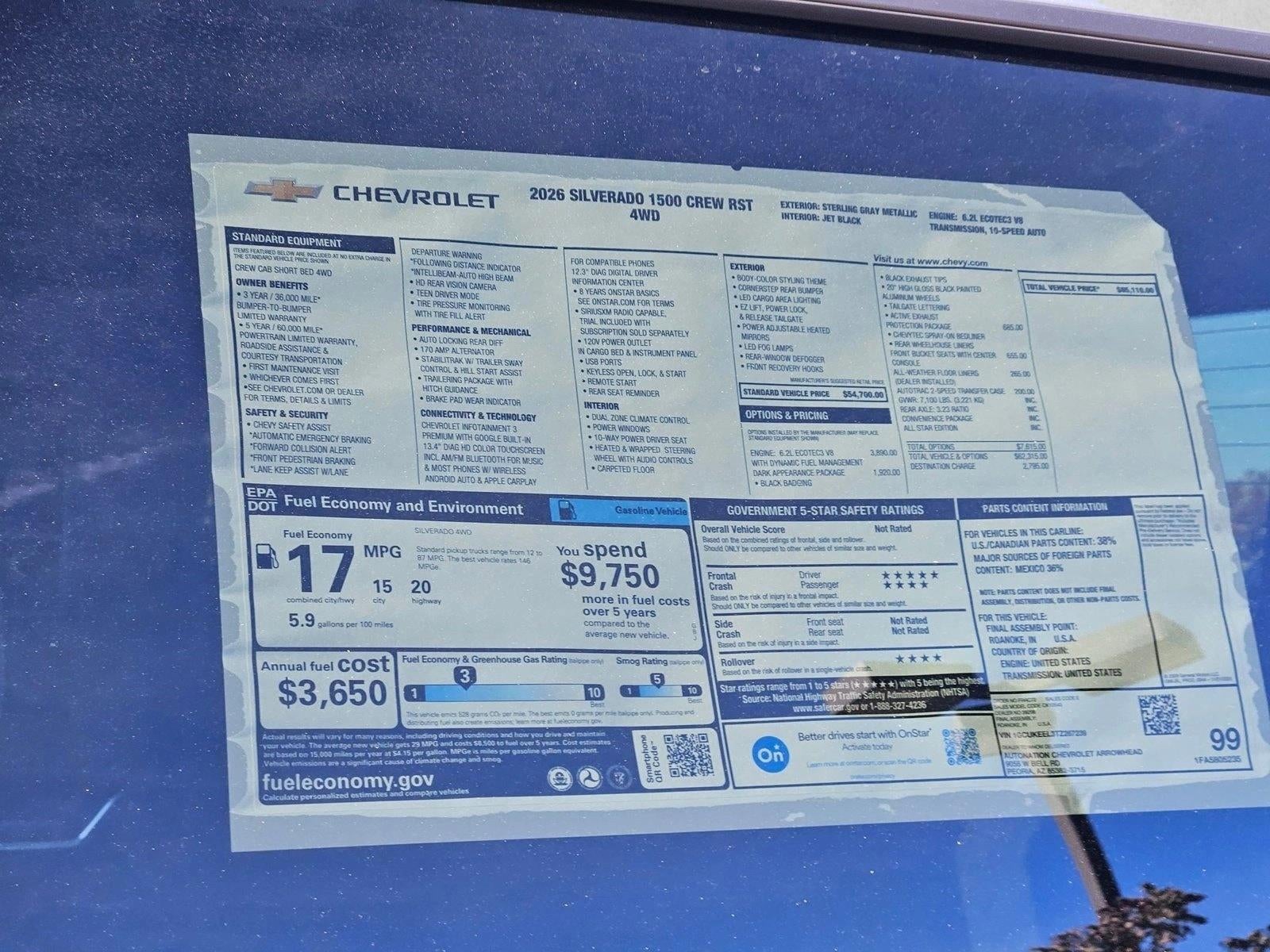 2026 Chevrolet Silverado 1500 RST