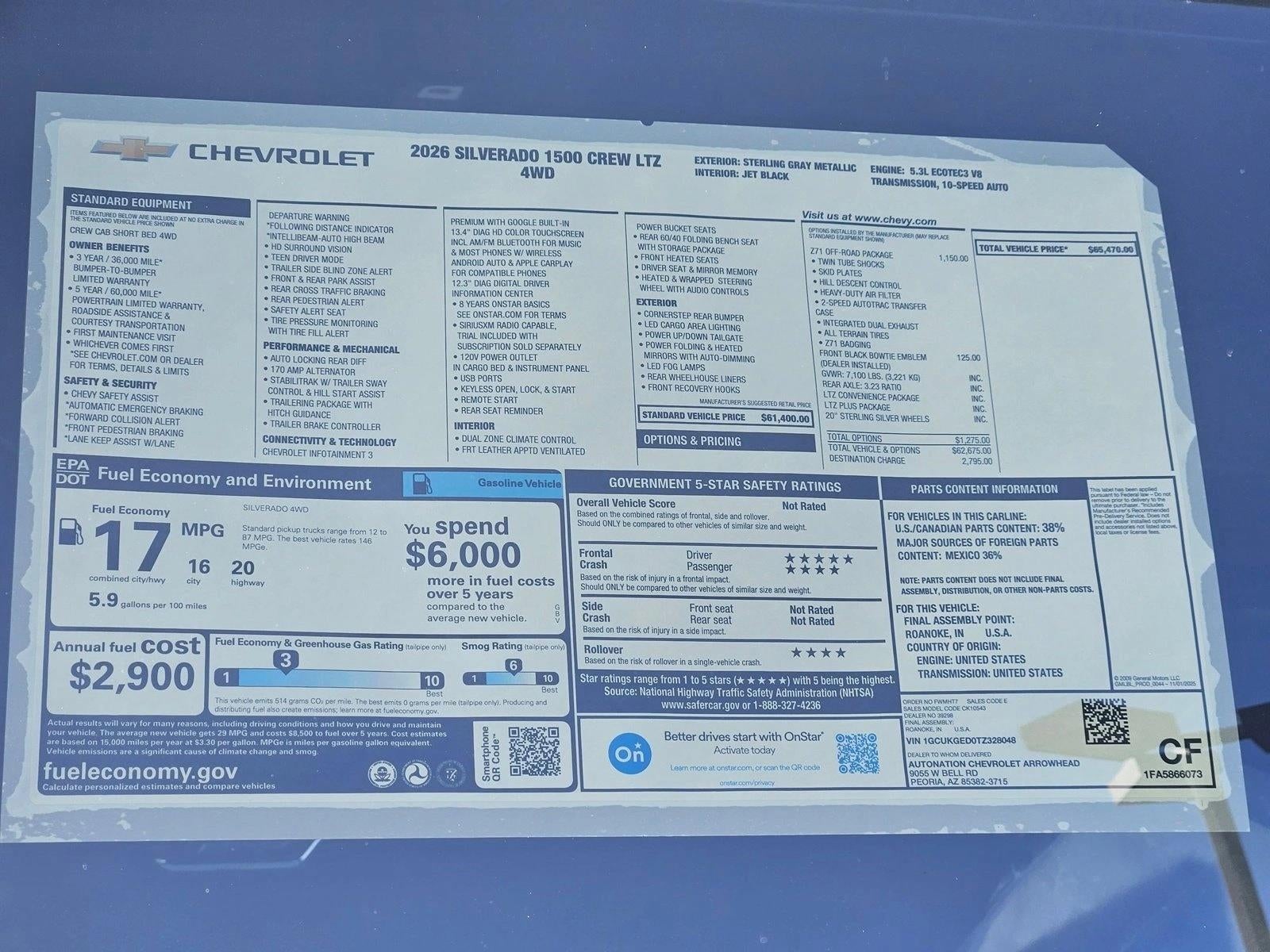 2026 Chevrolet Silverado 1500 LTZ