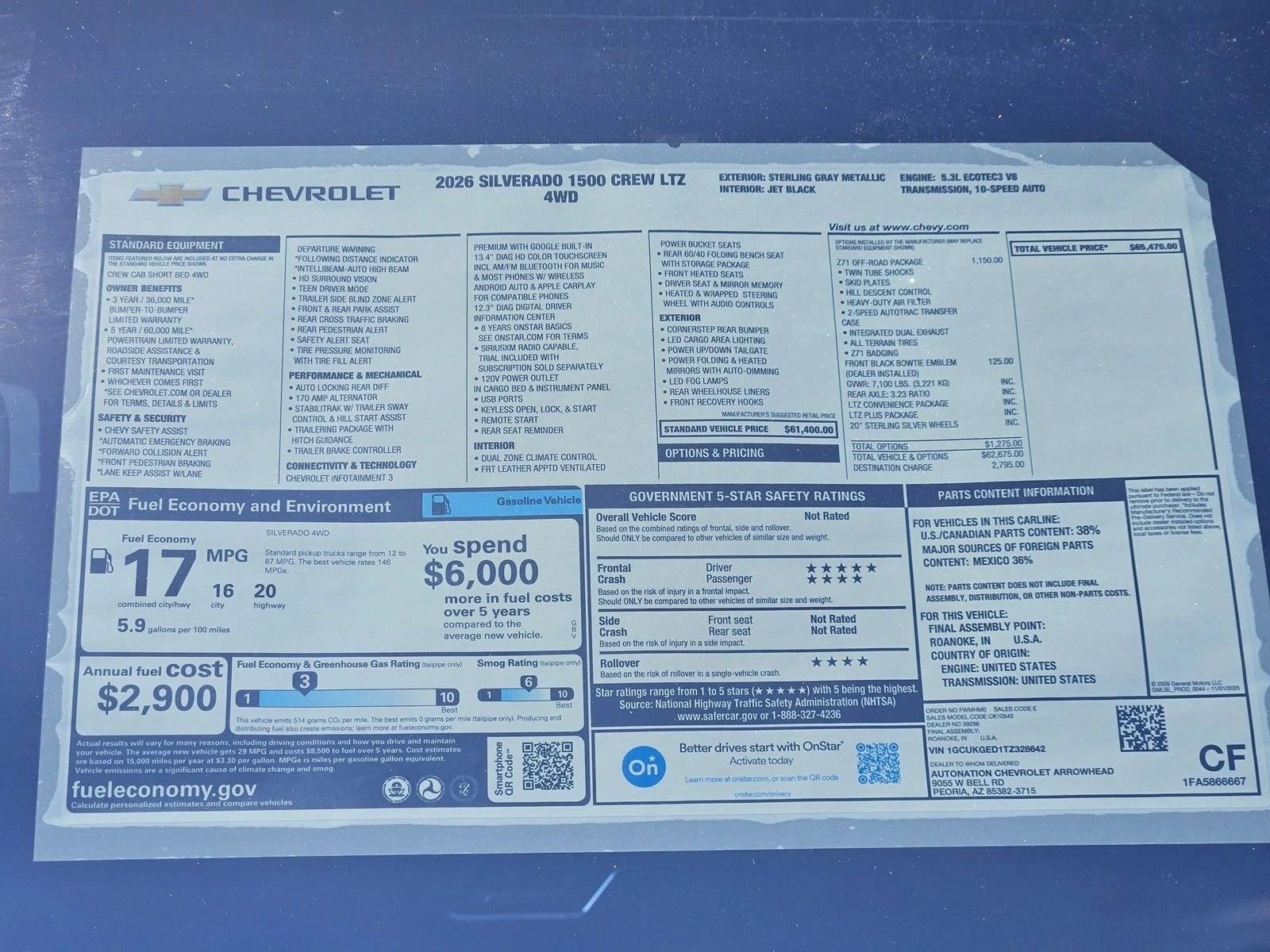 2026 Chevrolet Silverado 1500 LTZ