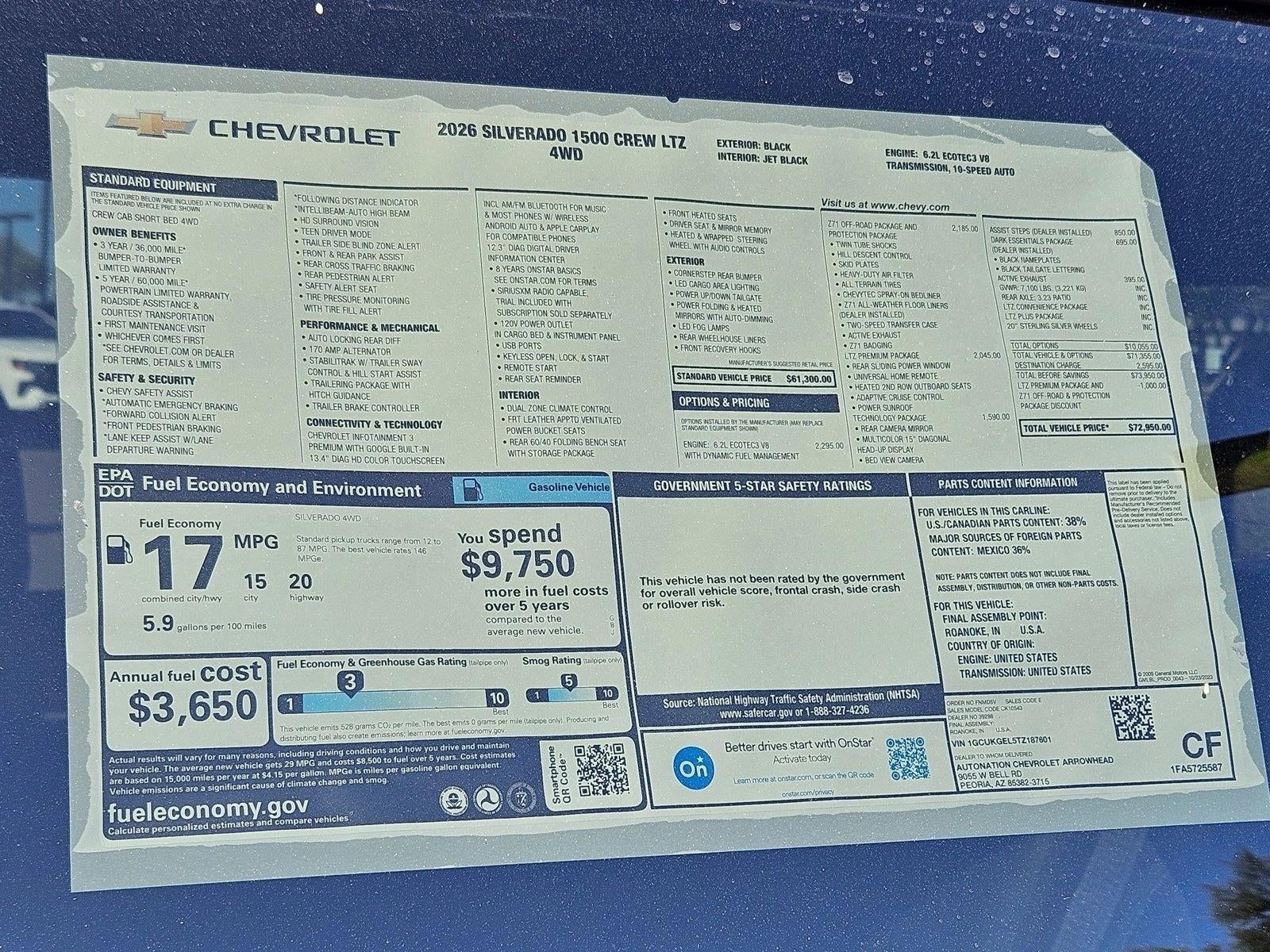 2026 Chevrolet Silverado 1500 LTZ