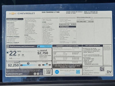 2026 Chevrolet Traverse LT