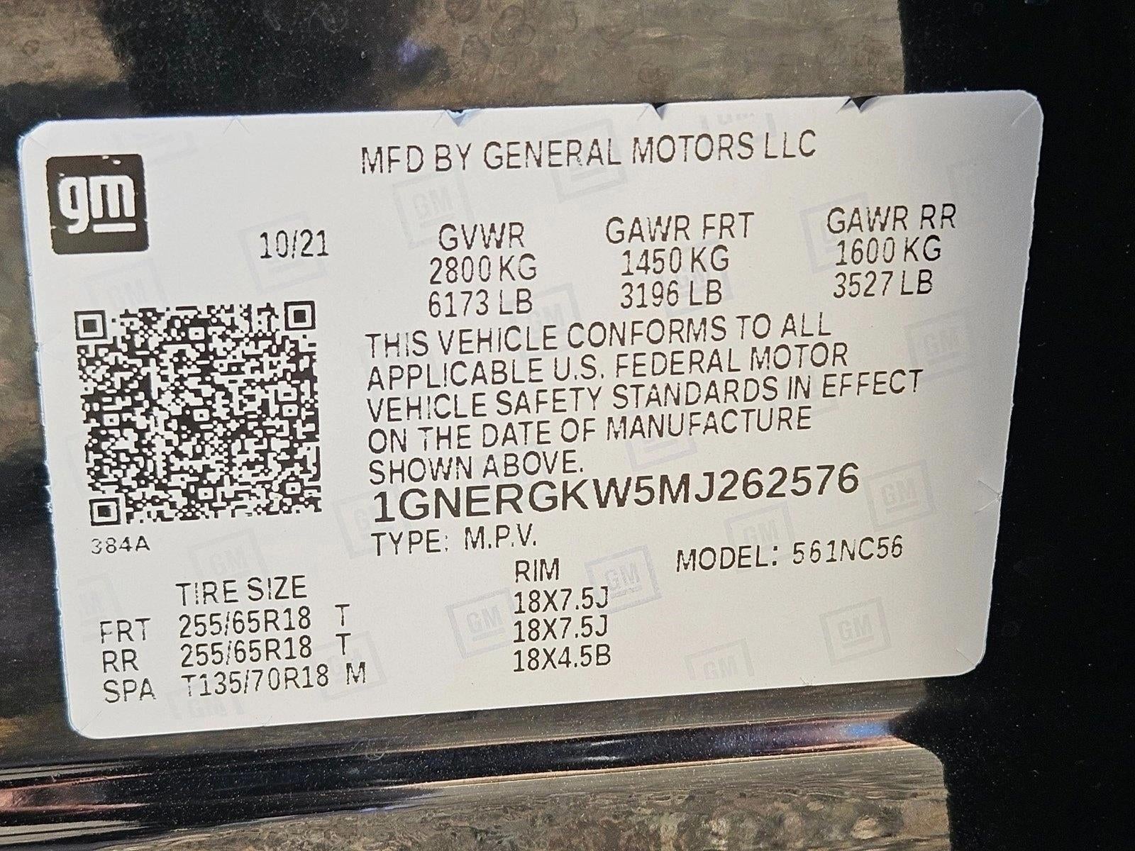 2021 Chevrolet Traverse LT Cloth