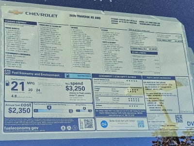 2026 Chevrolet Traverse RS
