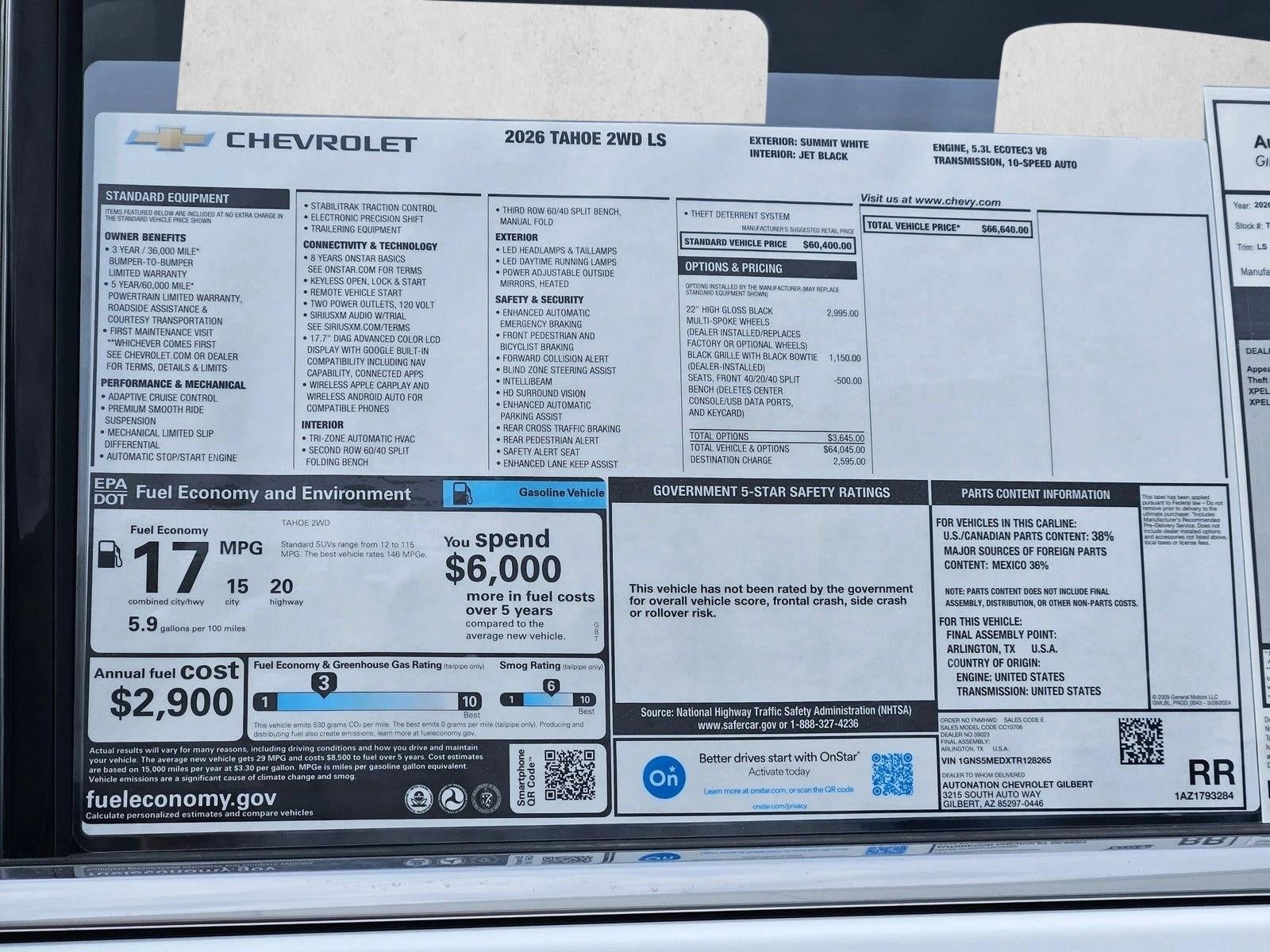 2026 Chevrolet Tahoe LS