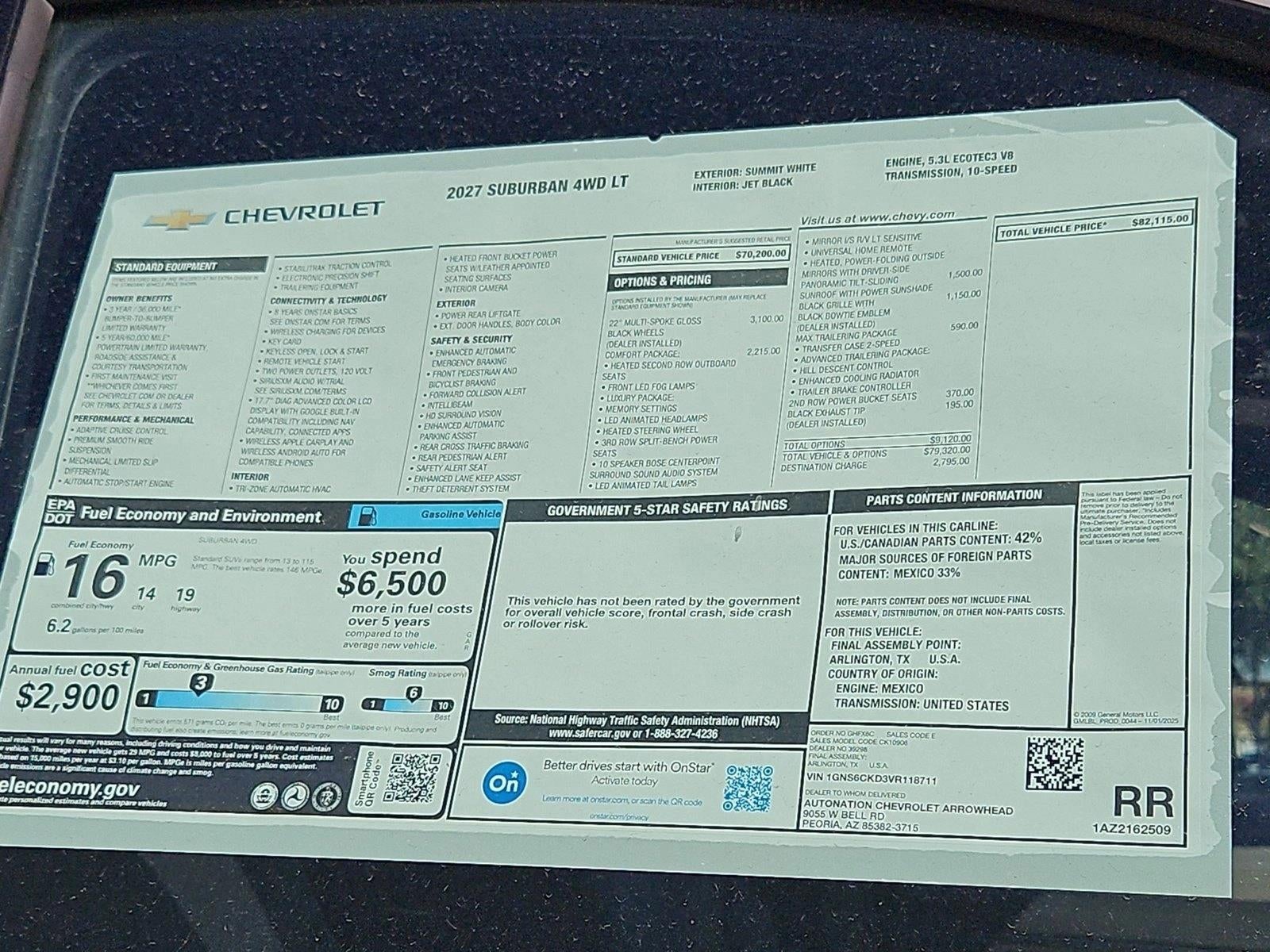 2027 Chevrolet Suburban LT