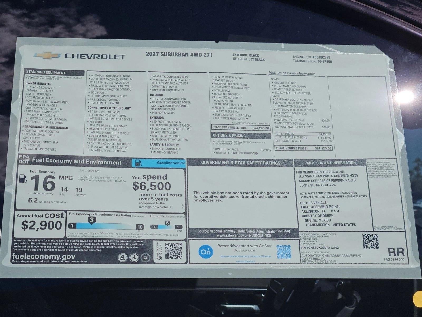 2027 Chevrolet Suburban Z71