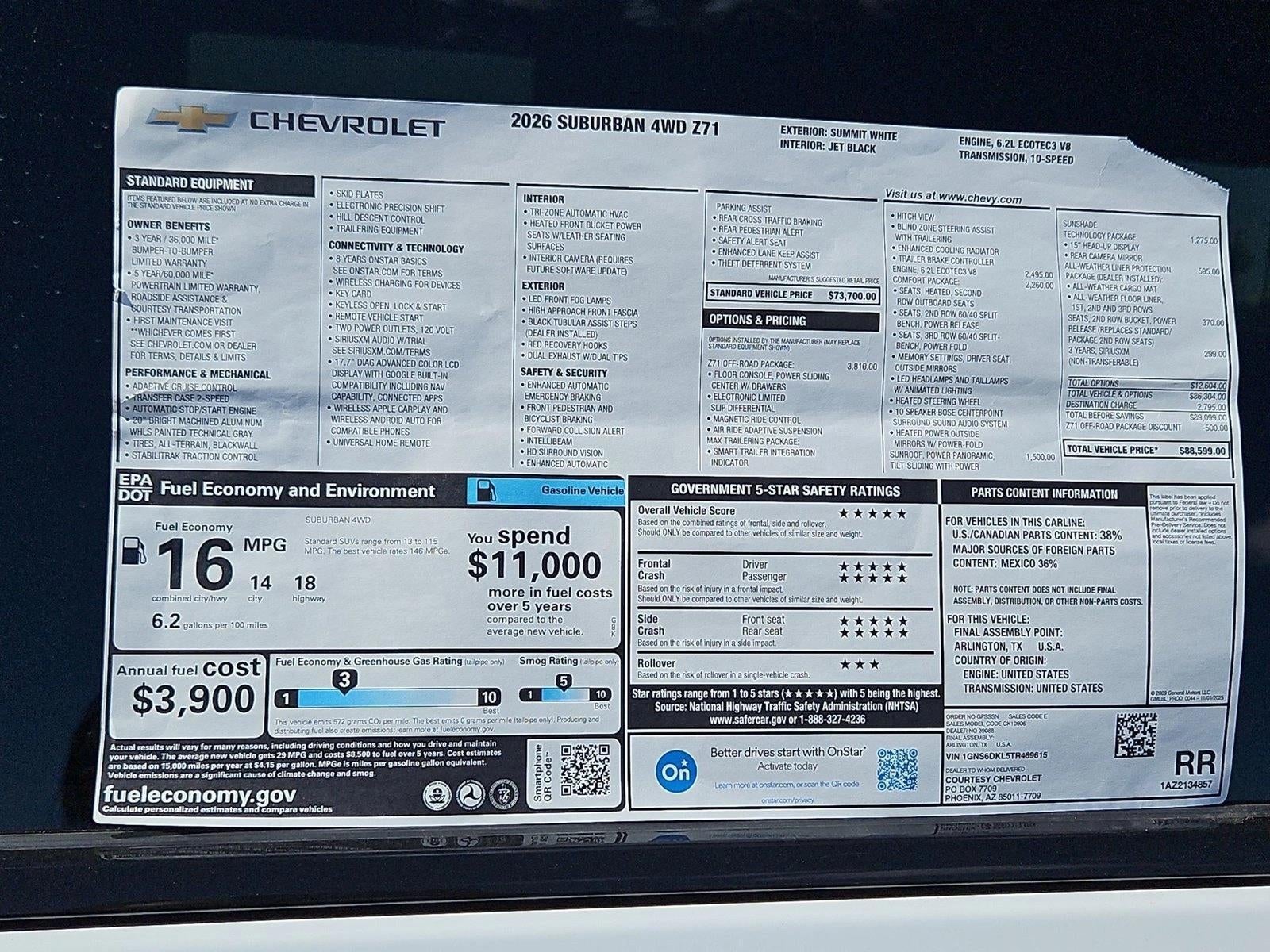 2026 Chevrolet Suburban Z71