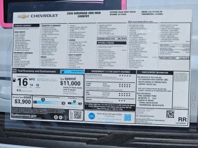 2026 Chevrolet Suburban High Country