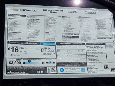 2026 Chevrolet Suburban High Country