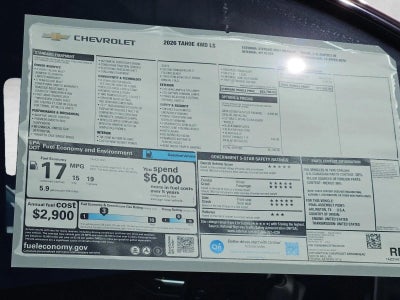 2026 Chevrolet Tahoe LS