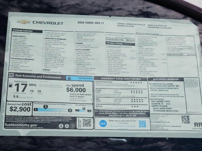 2026 Chevrolet Tahoe LT
