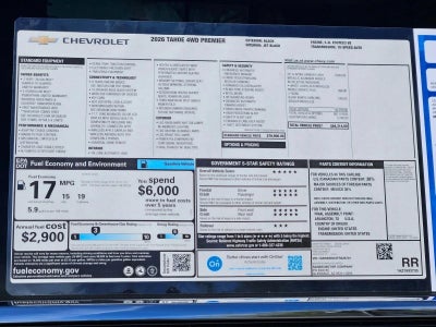 2026 Chevrolet Tahoe Premier