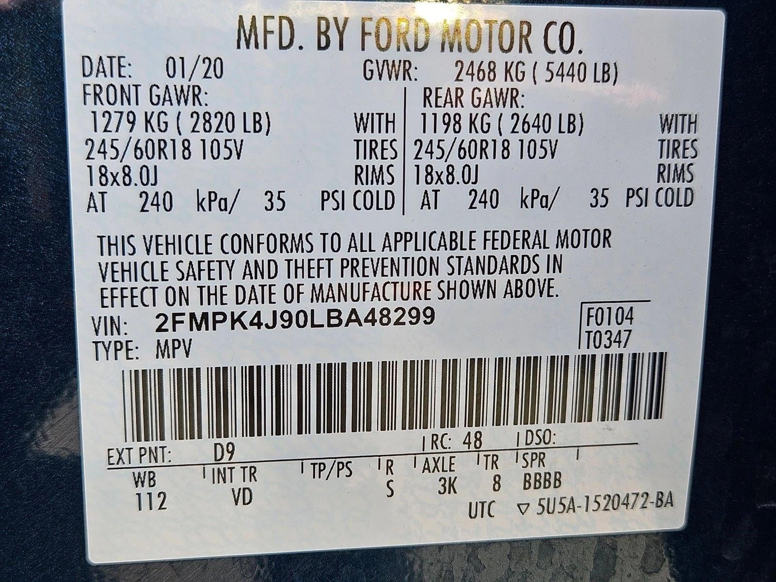 2020 Ford Edge SEL