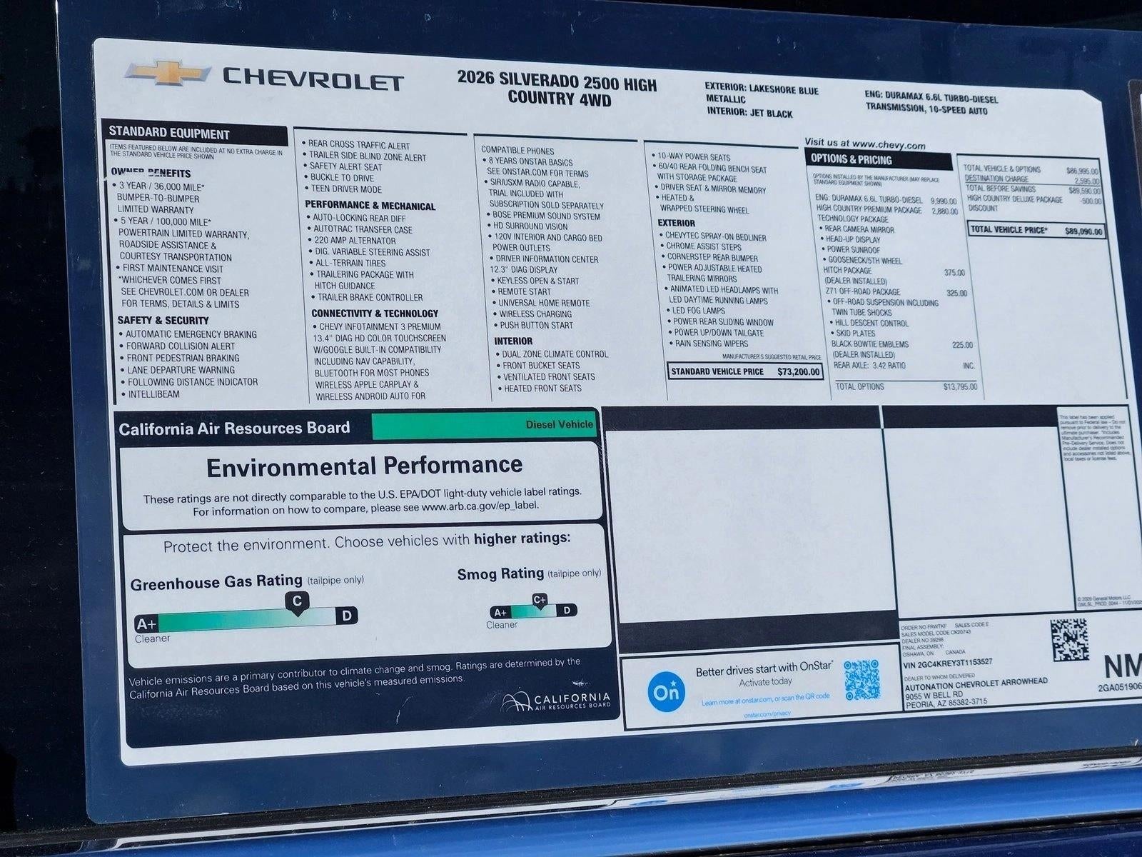 2026 Chevrolet Silverado 2500 HD High Country