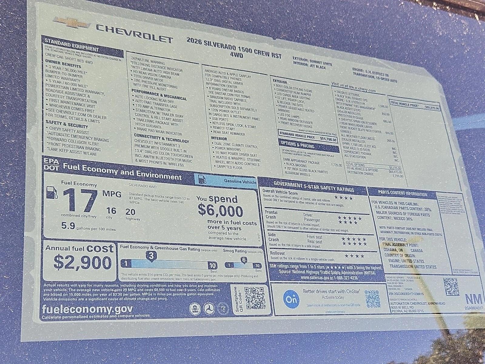 2026 Chevrolet Silverado 1500 RST