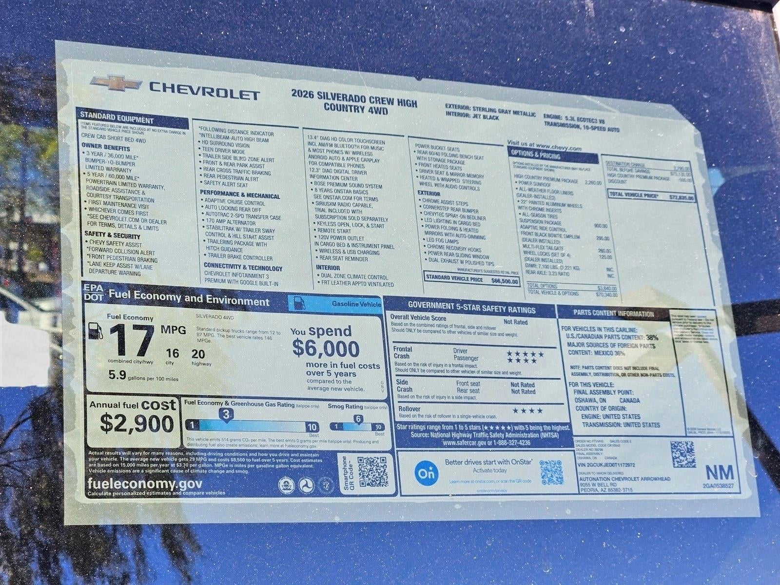 2026 Chevrolet Silverado 1500 High Country