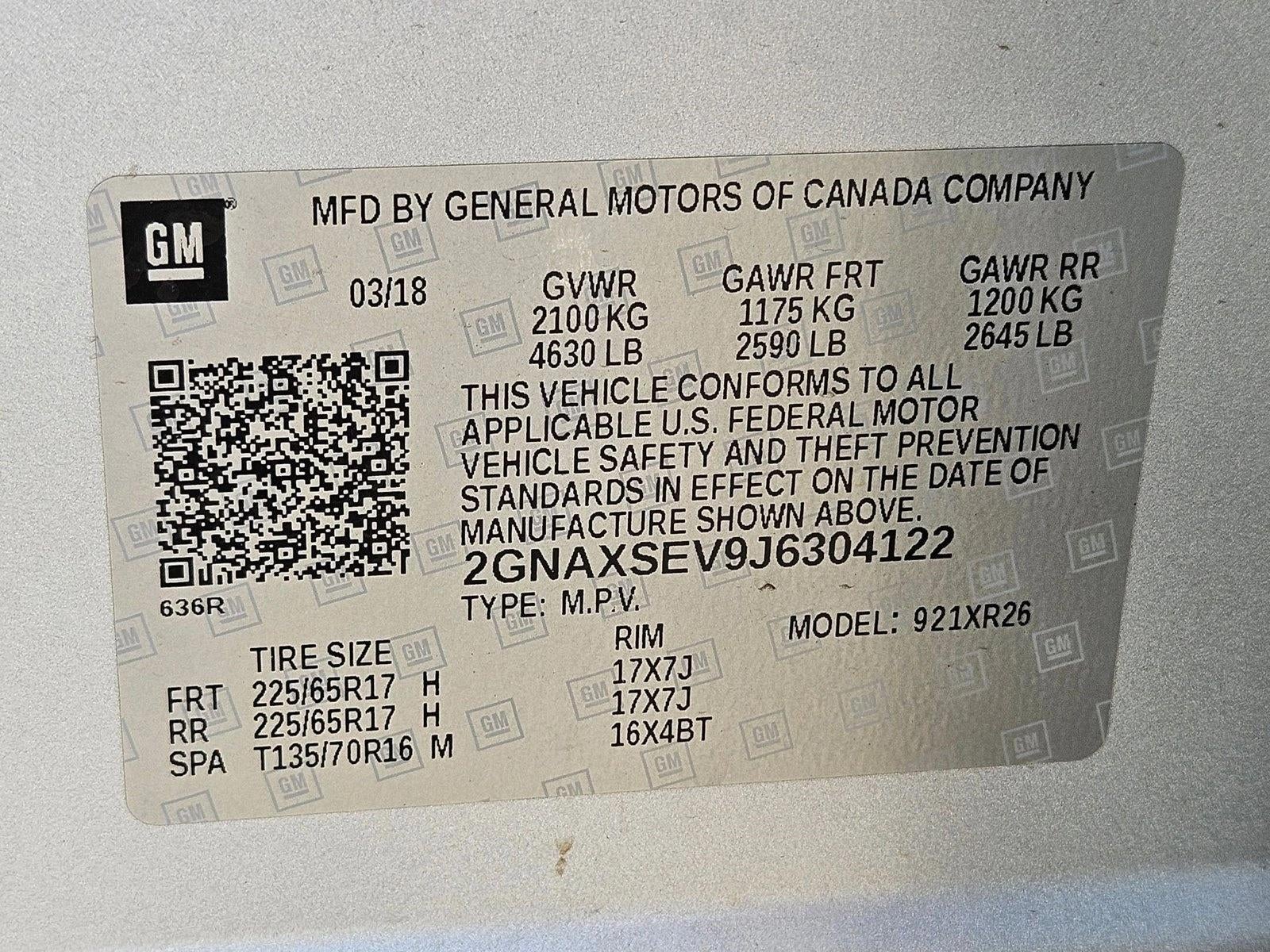 2018 Chevrolet Equinox LT