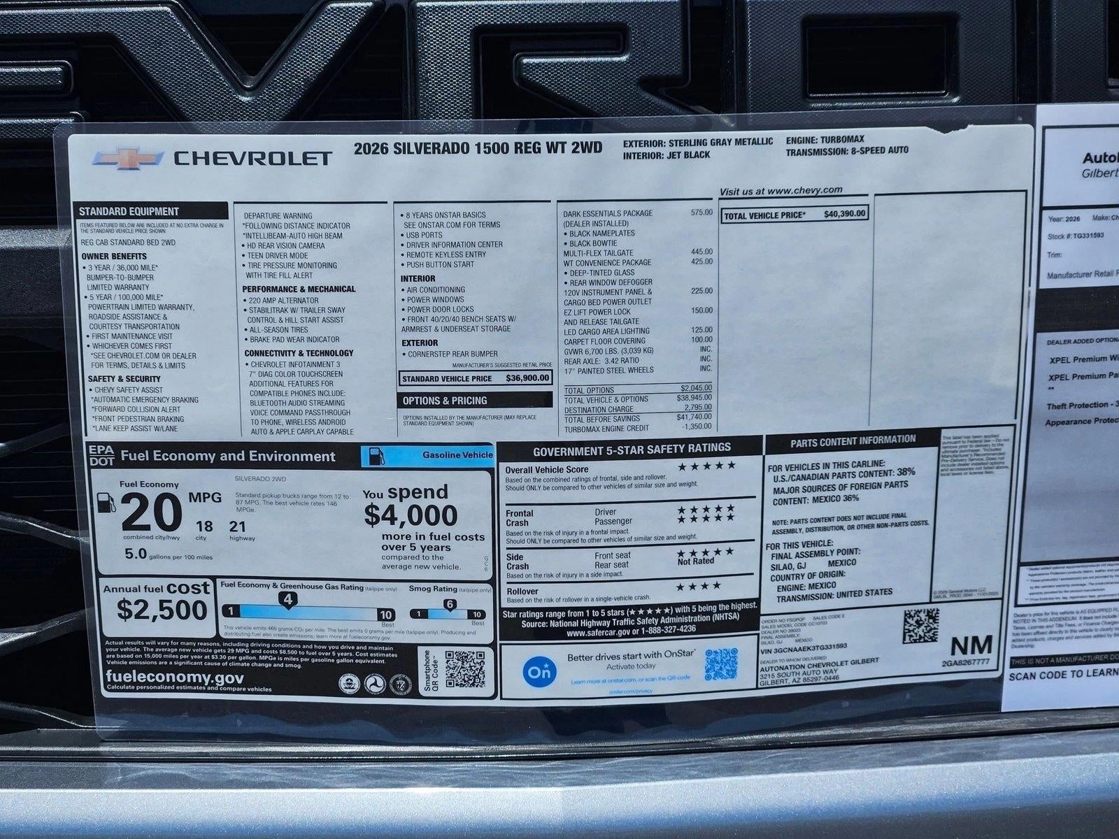 2026 Chevrolet Silverado 1500 WT