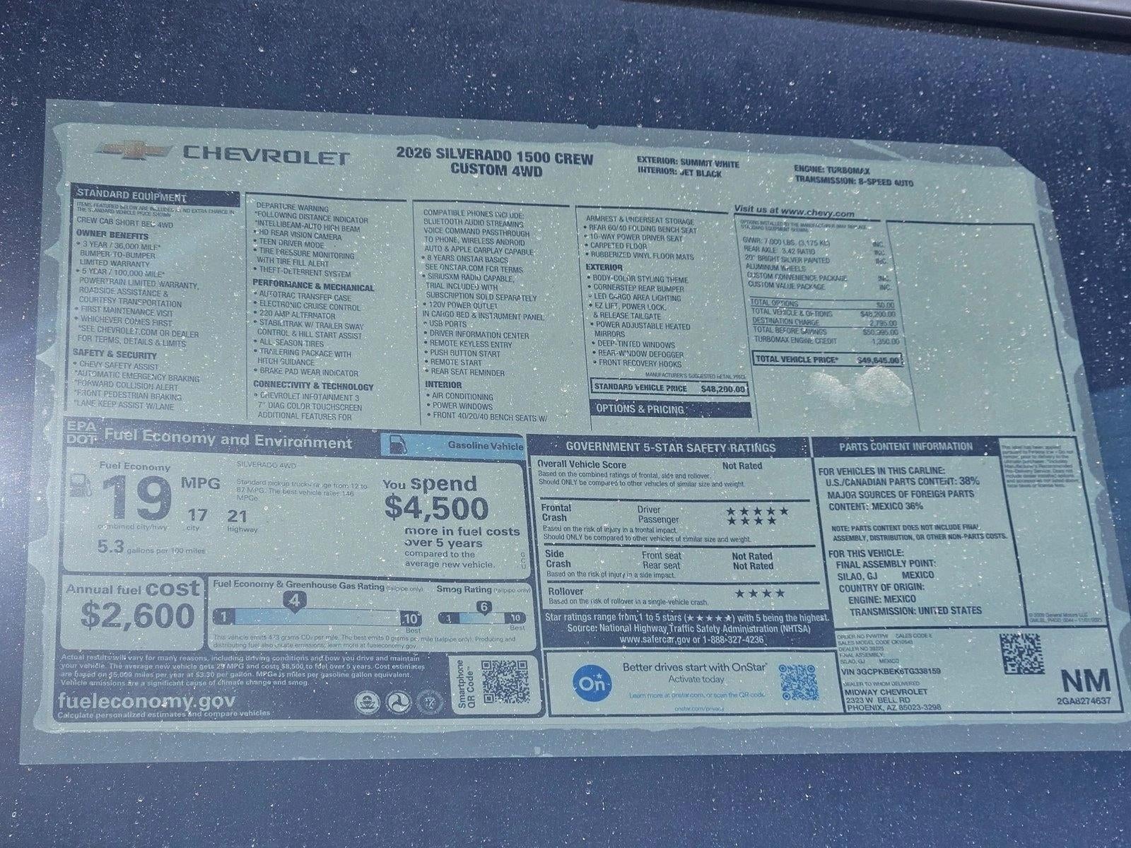 2026 Chevrolet Silverado 1500 Custom