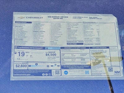 2026 Chevrolet Silverado 1500 Custom