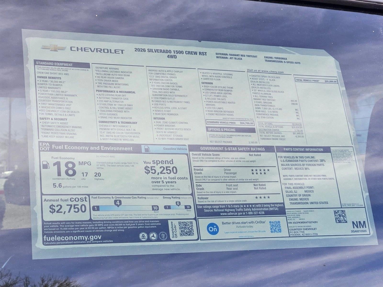 2026 Chevrolet Silverado 1500 RST