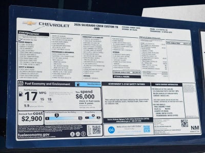 2026 Chevrolet Silverado 1500 Custom Trail Boss