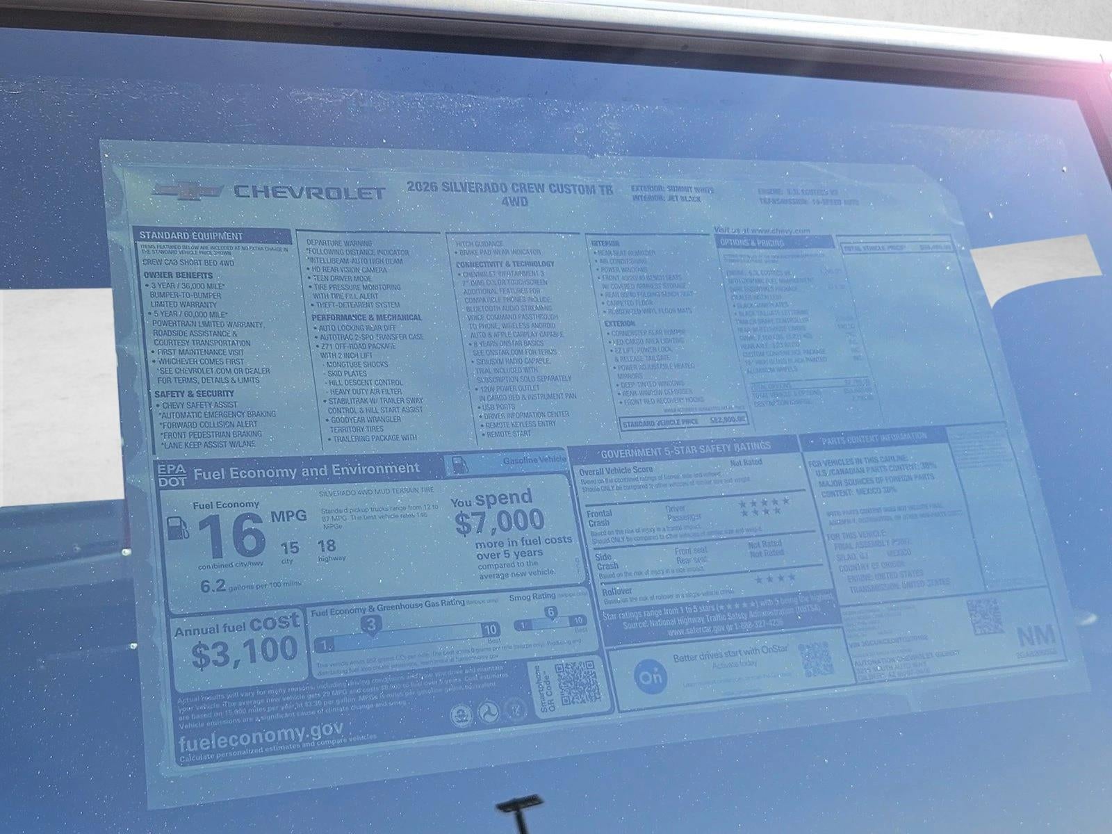 2026 Chevrolet Silverado 1500 Custom Trail Boss