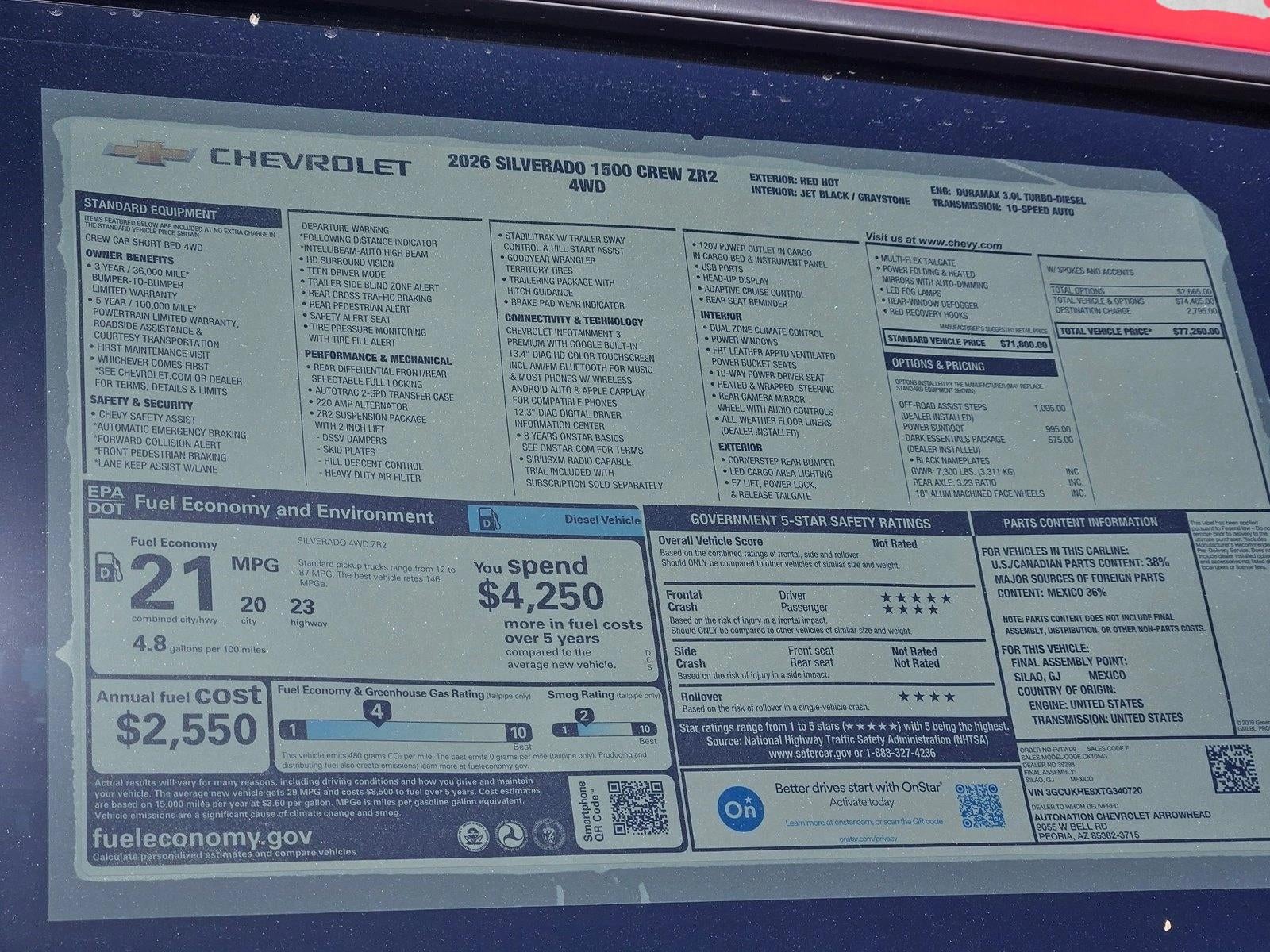 2026 Chevrolet Silverado 1500 ZR2