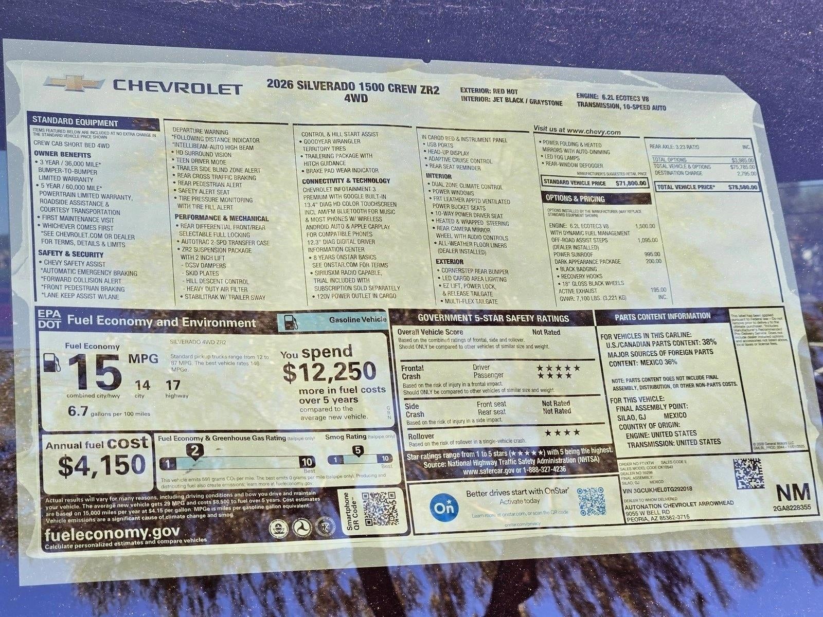 2026 Chevrolet Silverado 1500 ZR2