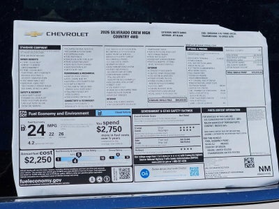 2026 Chevrolet Silverado 1500 High Country