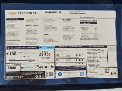 2026 Chevrolet Equinox EV RS