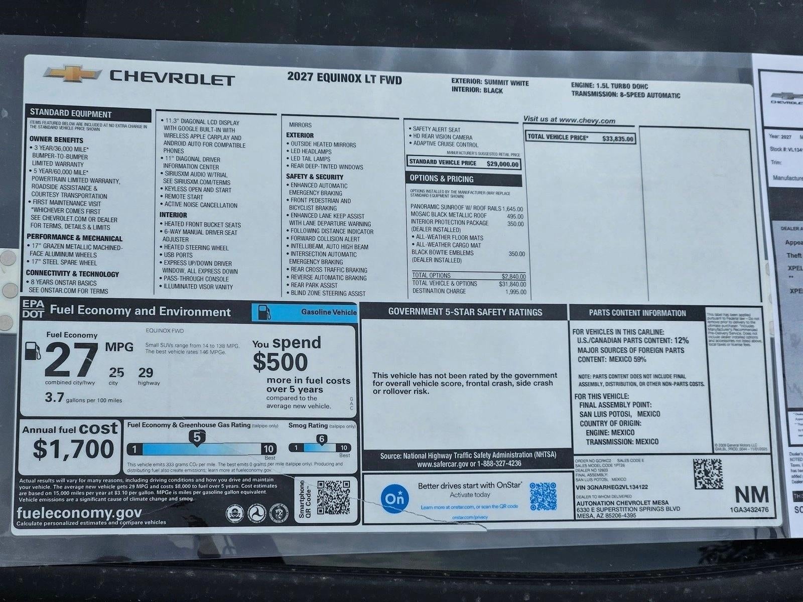 2027 Chevrolet Equinox LT