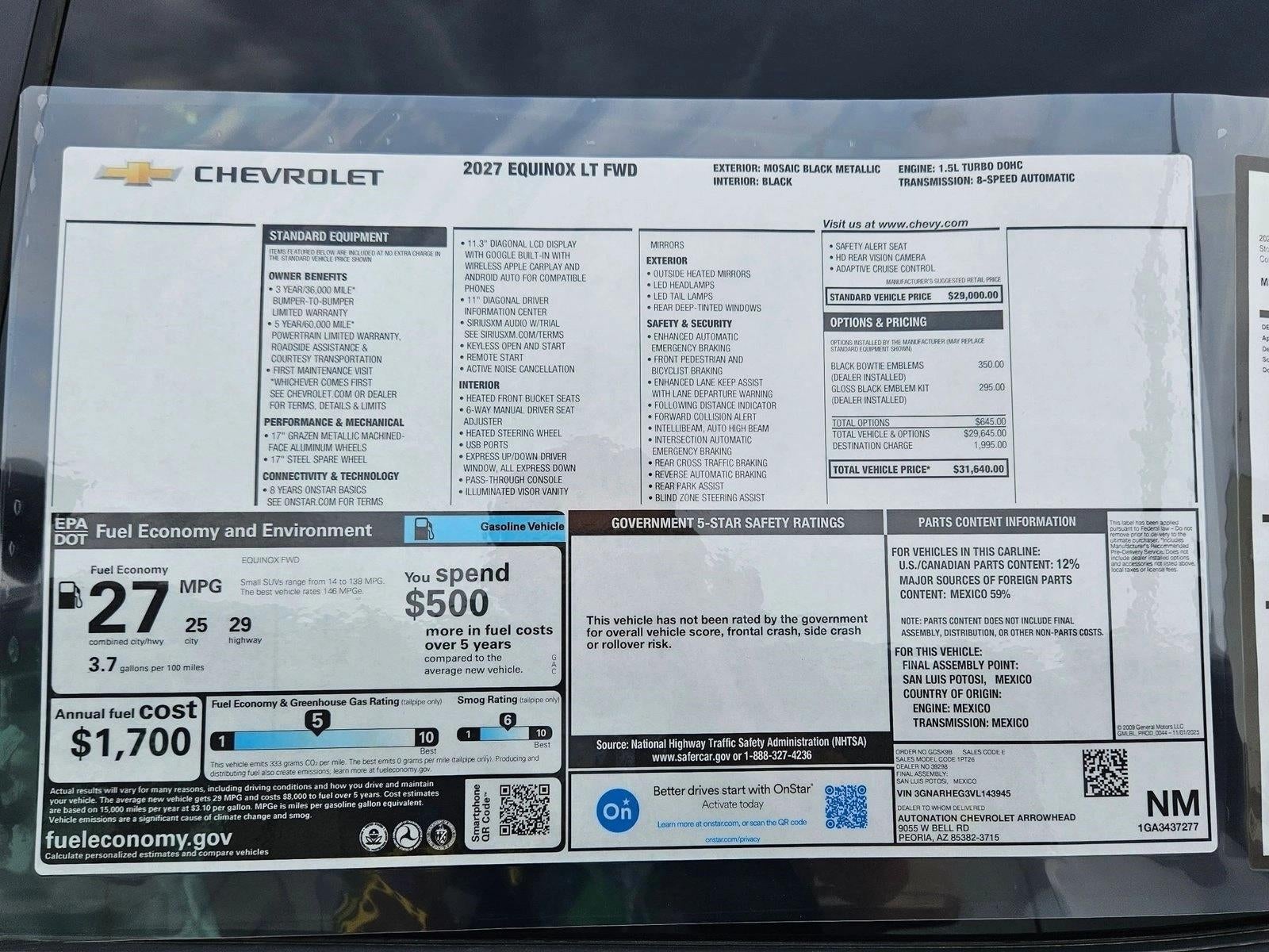 2027 Chevrolet Equinox LT