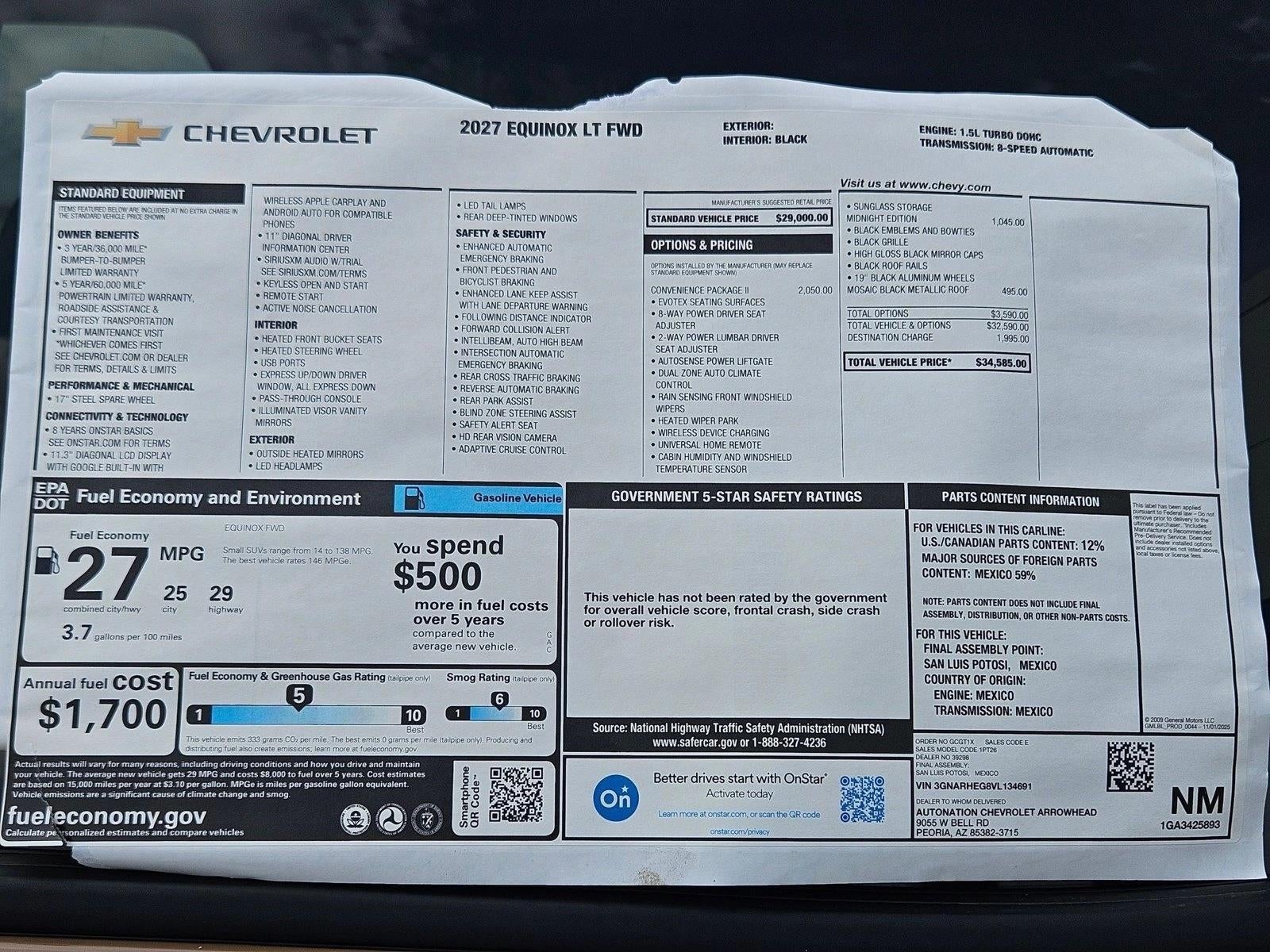 2027 Chevrolet Equinox LT