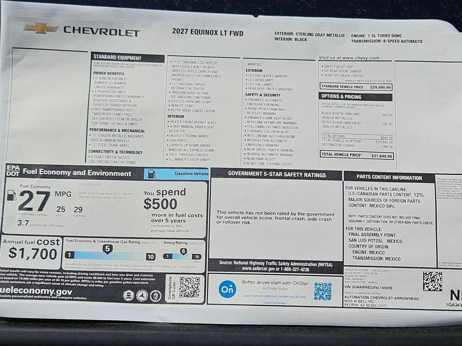 2027 Chevrolet Equinox LT