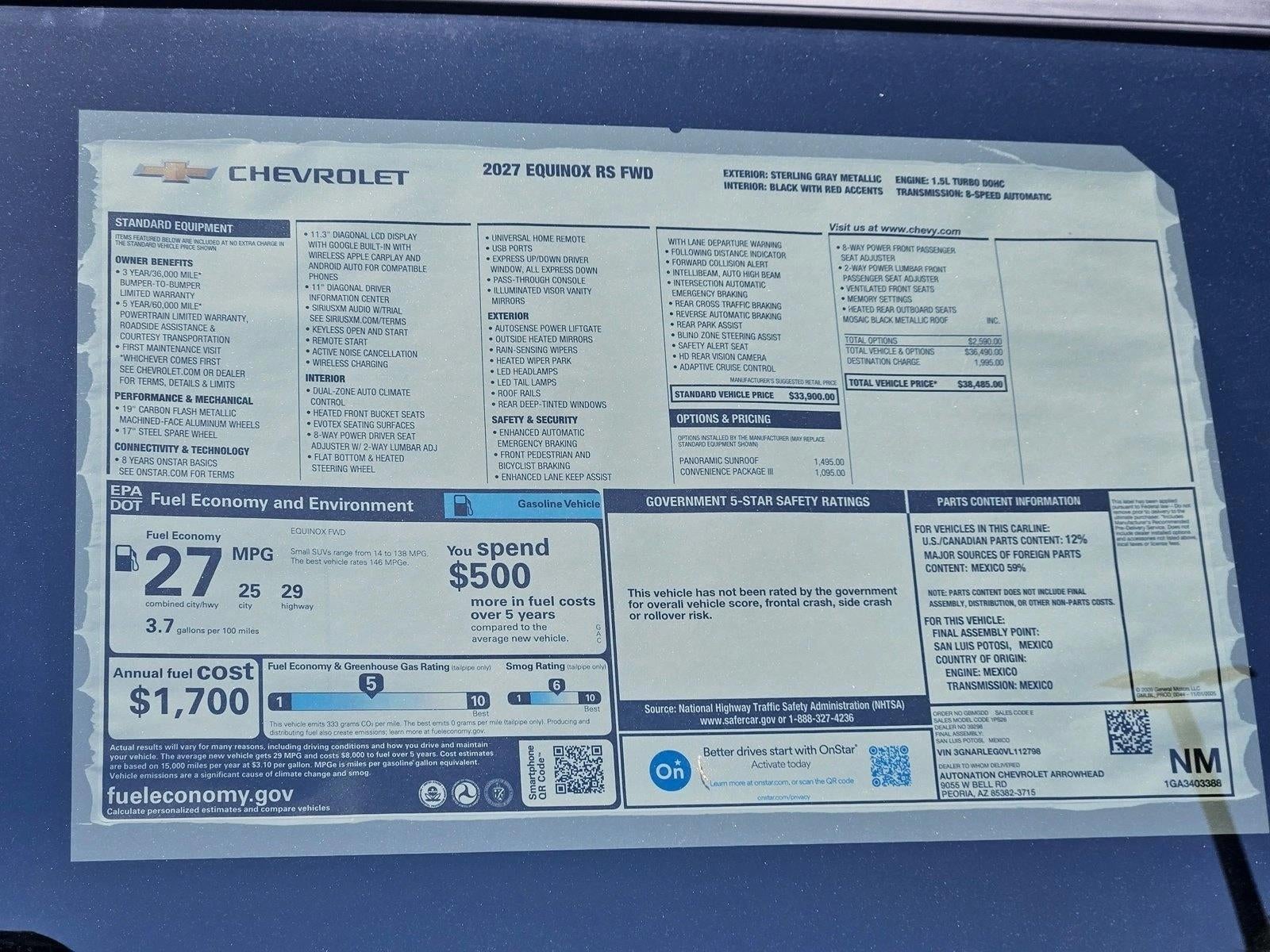 2027 Chevrolet Equinox RS