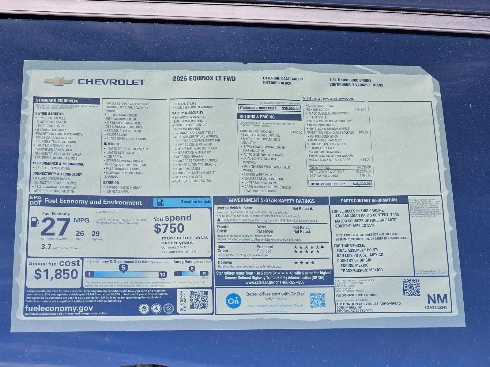 2026 Chevrolet Equinox LT