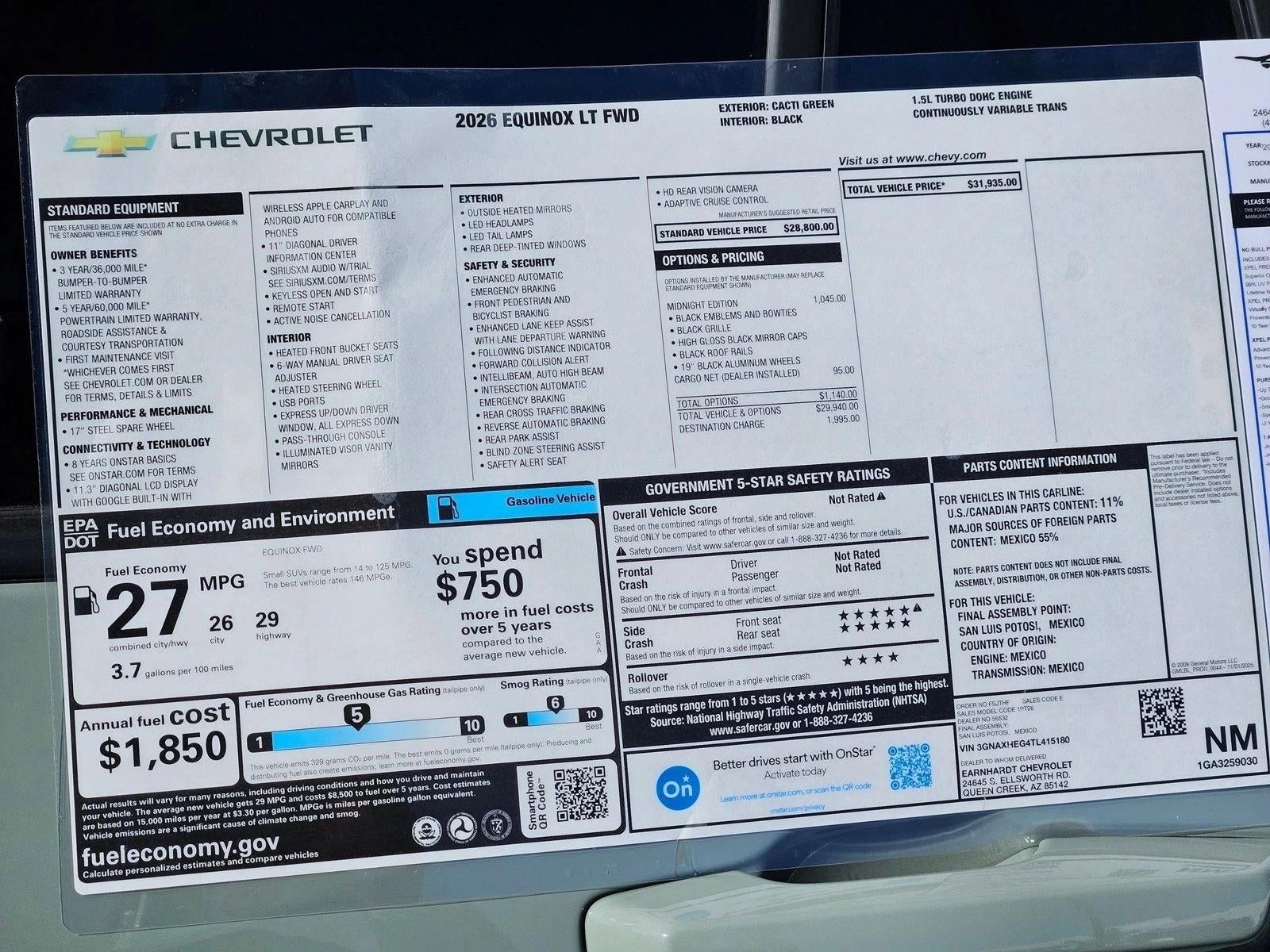 2026 Chevrolet Equinox LT