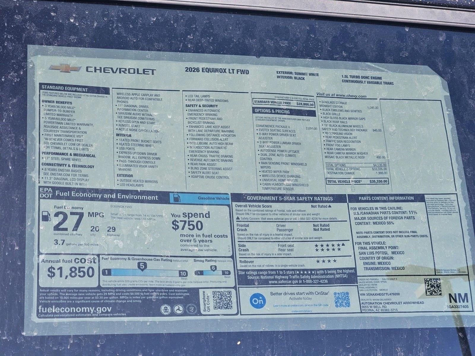 2026 Chevrolet Equinox LT