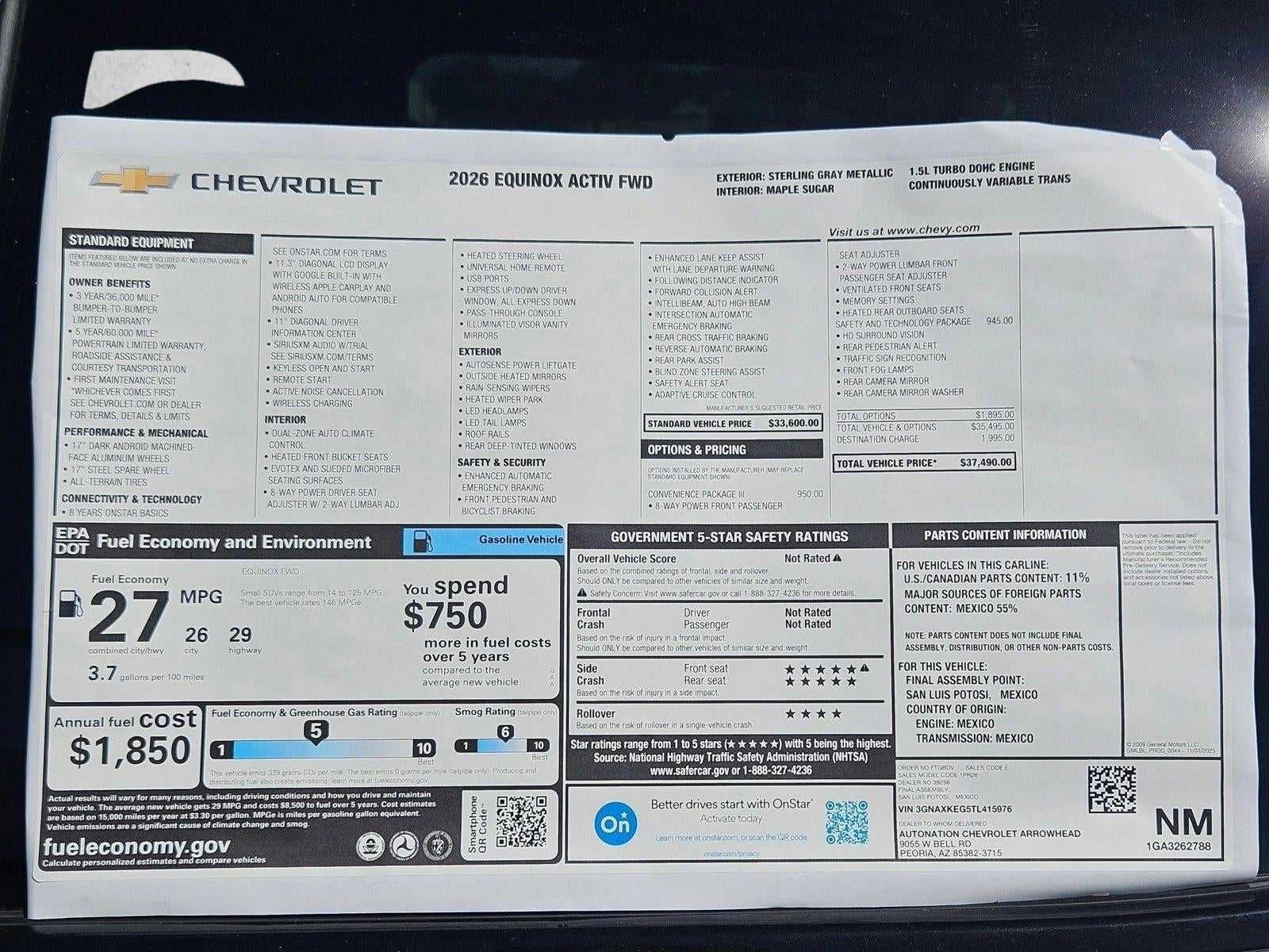2026 Chevrolet Equinox ACTIV