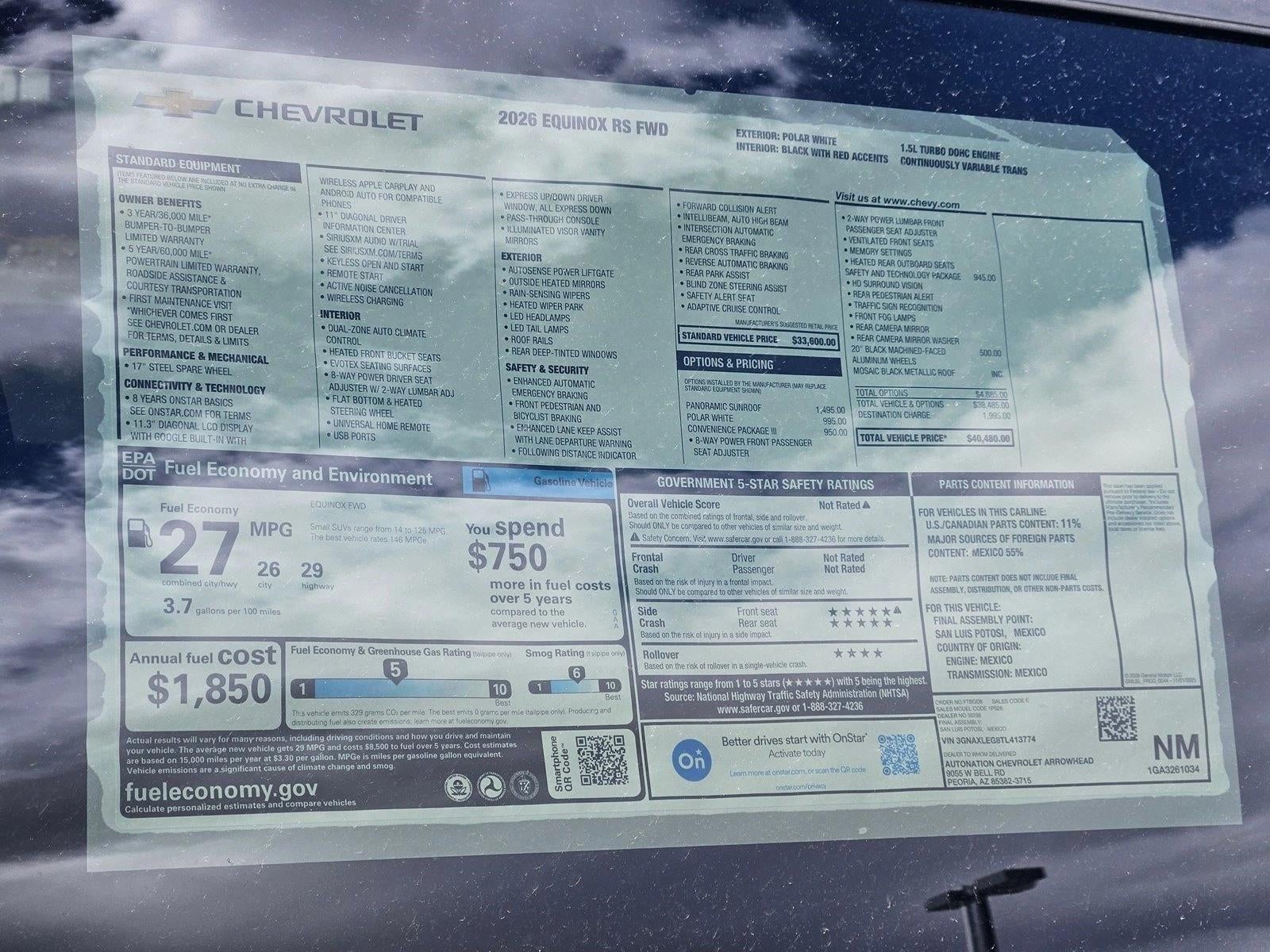 2026 Chevrolet Equinox RS