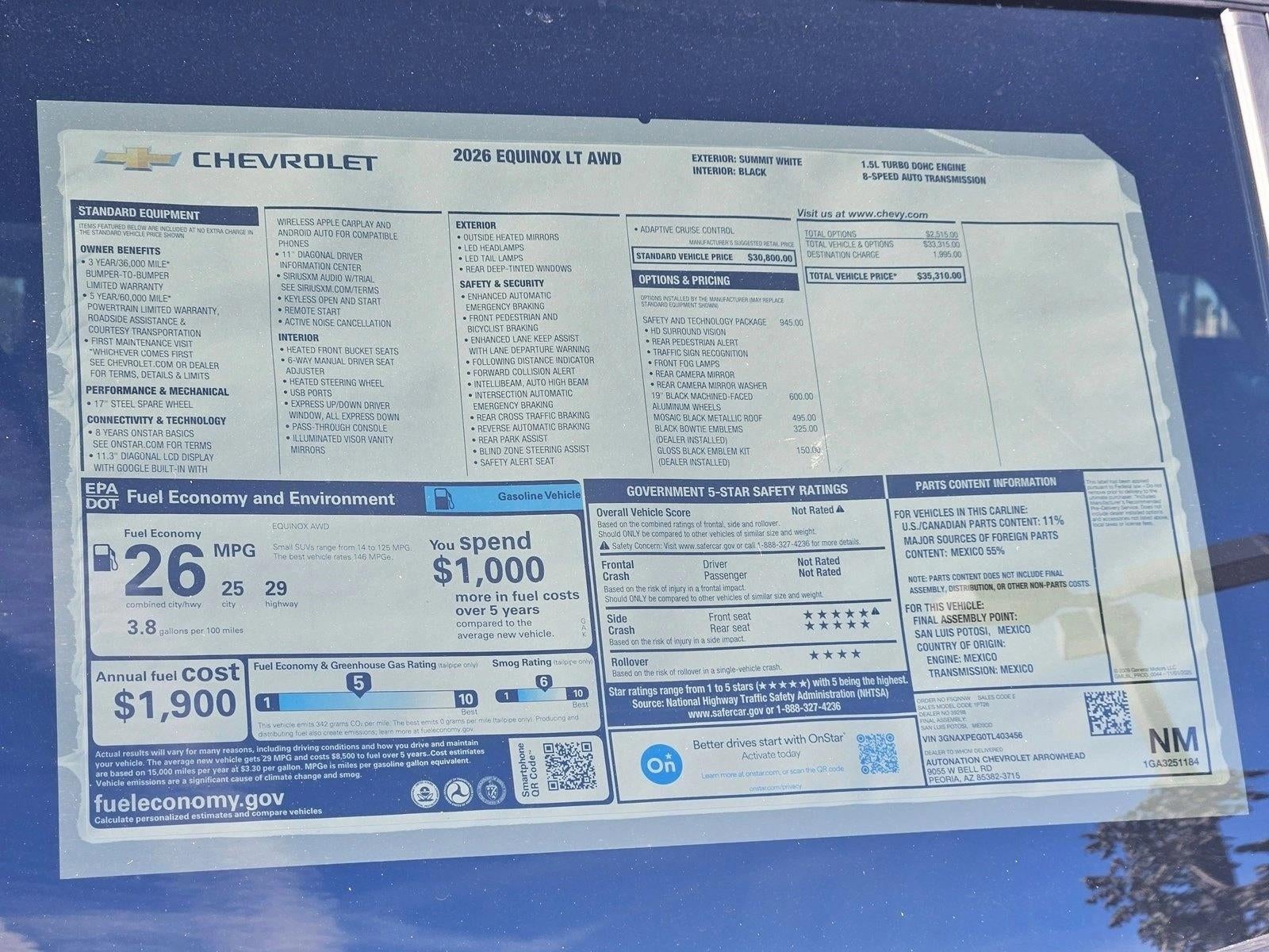 2026 Chevrolet Equinox LT