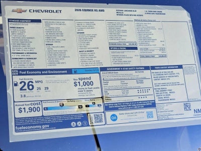 2026 Chevrolet Equinox RS