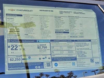 2026 Chevrolet Blazer RS